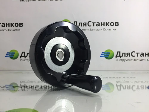 Штурвал бакелитовый со складной ручкой 125 мм Посадка 14 мм паз 5 мм – фото 2