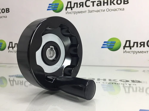 Штурвал бакелитовый со складной ручкой 100 мм Посадка 12 мм паз 4 мм – фото 1