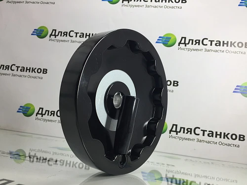 Штурвал бакелитовый со складной ручкой 200 мм Посадка 18 мм паз 6 мм – фото 3