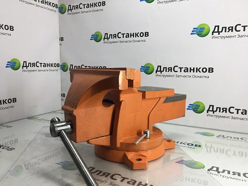 Тиски слесарные 200 мм. Поворотные, с наковальней – фото 3