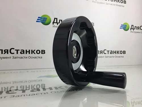 Штурвал бакелитовый со складной ручкой 125 мм Посадка 14 мм паз 5 мм – фото 4