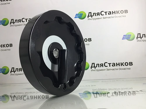 Штурвал бакелитовый со складной ручкой 200 мм Посадка 18 мм паз 6 мм – фото 6