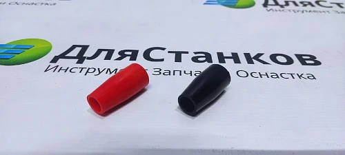 Ручка станочная вытянутая М-10. Размер ручки 20х50мм. Бакелитовая Красная – фото 1
